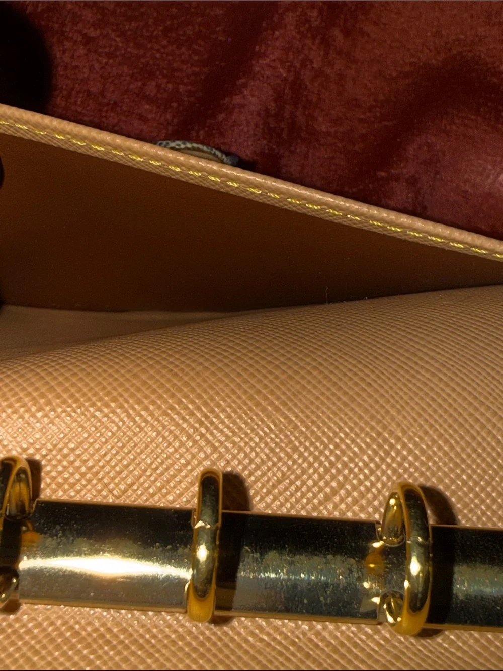Louis Vuitton Beige and Black Mini Lin Monogram Agenda Cover